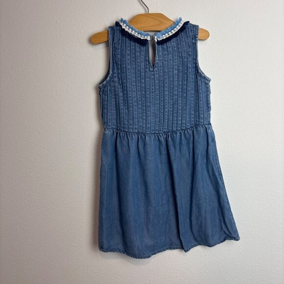 Vineyard Vines XS Girls Blue Tencel Sleeveless Dress - Picture 7 of 7